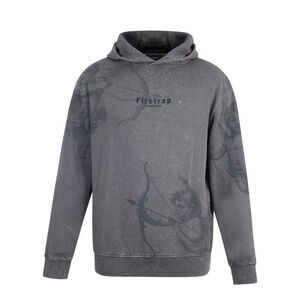 Firetrap Mens Cupid Hoodie / Washed Grey